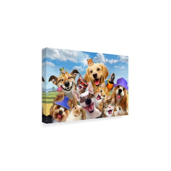 Howard Robinson 'Goofy Puppies' Canvas Art,22x32